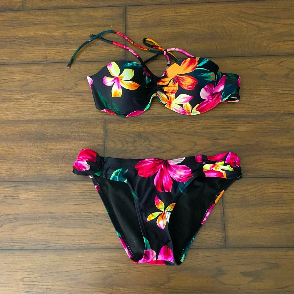 Tropical/ Floral 2 piece bikini